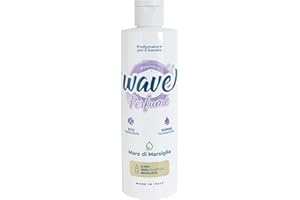 WAVE WASH'N'LOVE Wave Washing Perfume - Profumatore per Bucato con Olii Essenziali - 100% PLASTICA RICICLATA - Fragranza Mare di Marsiglia - 500 ml - 50 lavaggi - Elimina Batteri - Profuma