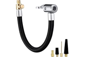 Wootap Tyre Inflator Replacement Hose Valve Extension Air Hose Adapter Inflation Tubes for Pump of Bicycle Motorcycle Car Tyres (23.5 cm)