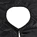Anself Hairdressing Salon Apron Hair Cloth for Barbershop Water Resistant Hair Cutting Cape Black Shampoo Cloth