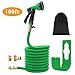 Produktbild EASE Benutzerfreundlichkeit erweiterbar Magic Flexibler Gartenschlauch massiver Messing Armaturen. 8 Funktion Spray Gun. Knickschutz und flexible Magic Wasser Schlauch. (100ft, Grün)