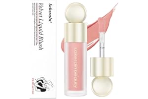 JEMPET Maquillaje de colorete mate en crema suave: colorete líquido ligero, a prueba de manchas, con acabado húmedo y aspecto natural para las mejillas - Colorete facial con tinte de piel transpirable (01)