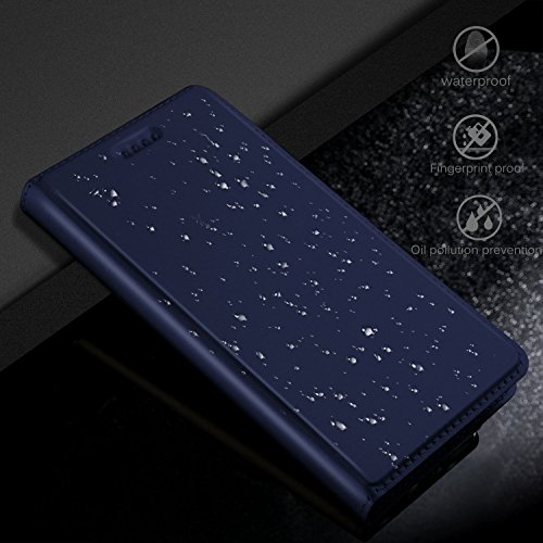 Nokia 2 HÃ¼lle, KuGi Nokia 2 Flip Bookstyle Kompletter Schutz Mit Magnetverschluss und Standfunktion Tasche Etui Cover Case SchutzhÃ¼lle fÃ¼r Nokia 2 Smartphone (Blau)