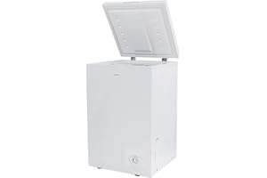 Statesman CHF100 Chest Freezer, 100 Litre, 57 cm Wide, 1x Freezer Basket, Adjustable Feet, 4* Freezer, Temperatures Down to -15ºC, Suitable for Outbuildings and Garages, White