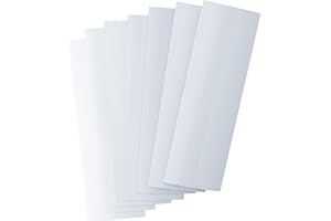 FIRST4MAGNETS MFL12040(GWD)-10 FML12040GW-100 Flexible Magnetic Labels with Gloss White Dry Wipe Surface (120 x 40 x 0.76mm) (Pack of 100)