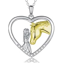 ElevaPulse Pferde Schmuckset Roségold - 4-teiliges Set Für Mädchen