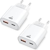 2Pack Charger Fast Charging USB C 20W iPhone Charger USB Plug 2 Ports | for iPhone 17 16 15 14 Pro Max Plus, Samsung S26 S25