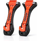Car Emergency Hammer Set of 2 Safety Hammer with Seat Belt Cutter for Car