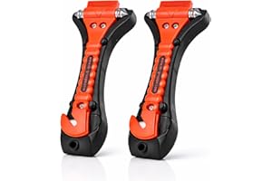 ‎TK GRUPPE TIMO KLINGLER TK Gruppe Timo Klingle zestaw 2 x młotek bezpieczeństwa z nożem do pasów, do aut osobowych i ciężarowych,