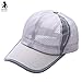 Produktbild Btruely Baseball Kappe Unisex Sport Hüte Ente Zunge Hut Kappe Einstellbar Basecap Unisex Baseball Cap Sommer Kappe Mesh Hüte Super Coole Hip Hop Cap Sommer Sonnenhut Mütze Schirmmütze Snapback Baseballmützen (Grau)