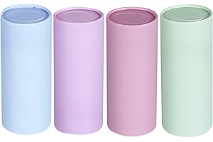 MUZRUNQ Porta fazzoletti per auto Cilindro rotondo Dispenser di fazzoletti per auto Scatola di fazzoletti per auto Confezione multipla con fazzoletti morbidi da viaggio a 3 veli 4 pezzi