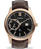 Orphelia Herren-Armbanduhr Rich History Analog Quarz Leder