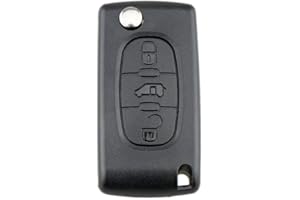 Energy 01 - Carcasa para Citroen C2 C3 C4 C5 C6 C8 Xsara Picasso Berlingo – Peugeot 207 307 308 407 408 3008 5008 Partner 807 1007 – Fiat ULYSSE (3 botones – BERLINGO Partner, VA2 CE2 0536)