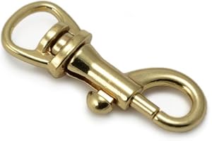 3er SET Mini Karabiner Größe S aus rostfreiem Stahl mit Drehgelenk für Hundeleinen/Paracord/Schlüsselanhänger u.v.m, Farbe: Gold - Marke Ganzoo