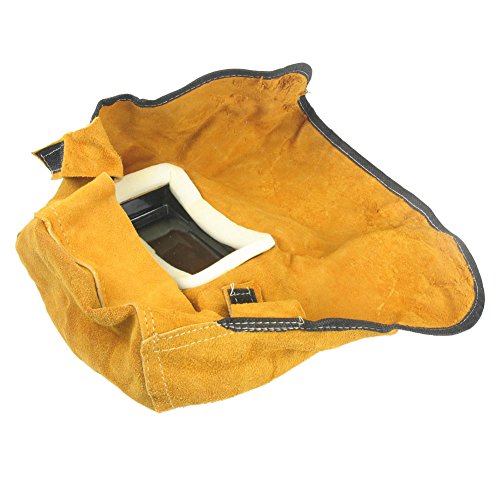 VERY100Leder Auto Verdunkelung Schweißhelm Filter Objektiv-Kopf-Hals-Siegel Hood - 3