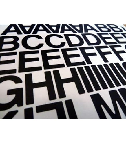 500 Schwarze Buchstaben-Aufkleber Für Pinnwand & Mehr – Selbstklebend, 6,3 Cm Groß, Wasserdicht