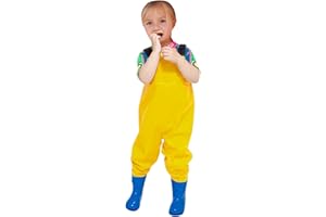 Tinarying Baby Girl Romper Kids Boys Girls Chest Waders Youth Fishing Waders for Toddler Children Water Proof Hunt & Fishing Waders with Boots