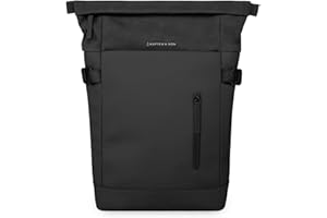 Kapten & Son Rucksack Aarhus 14 L | Rucksack Damen & Herren | Rolltop Rucksack mit 14" Laptopfach | Backpack ideal für Reisen, City, Uni, Arbeit | wasserabweisend
