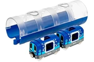BRIO World Glow in the Dark Metro Train & Tunnel for Kids Age 3 Years Up - Compatible with all BRIO Railway Sets & Accessories