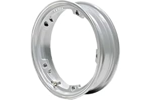 AER MOTO SPARE PARTS Llanta desmontable sin tubo gris para Piaggio Vespa PX 125 150 200 Special PK (gris metalizado)
