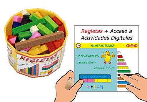 Lado Regletas Actividades Digitales. Juego Educativo Que combina el Material manipulativo con Cientos de Actividades para Tablet u Ordenador