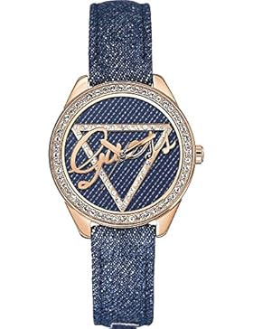 Guess Damen-Armbanduhr Analog Quarz Leder W0456L6