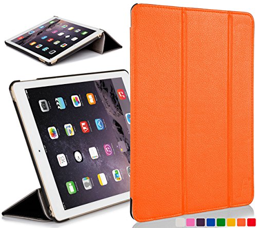 Forefront Cases® Apple iPad Air 1st Gen A1474 Leder Hülle Schutzhülle Tasche Smart Case Cover Stand - Rundum-Geräteschutz und intelligente Auto Schlaf / Wach Funktion