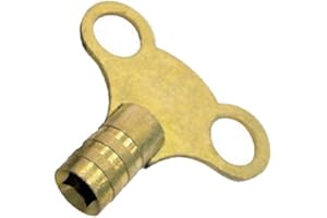 SATOHA The Bath People Radiator Bleed Key | 5mm Solid Brass | Easy Grip Design | Venting Air Valve | Single Key