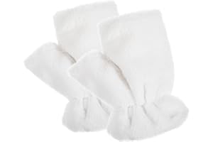 Grevosea Rękawiczki bez palców dla kobiet, zimowe ciepłe rękawiczki do połowy palców, miękkie, futrzane rękawiczki do biegania, jazdy na rowerze, jazdy, pisania, Halloween, cosplay, akcesoria