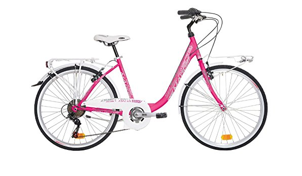 Bicicletta trekking da donna Atala MAGGIE, 7 velocità, bianco - fucsia,  misura unica 42 (fino a 170cm) : Amazon.it: Sport e tempo libero