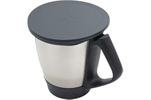 Wundermix - Couvercle en silicone pour Thermomix (TM6, TM5, TM31) • Alternative durable au papier alu/film alimentaire • Couvercle Thermomix Gris