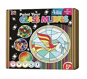 Tink Rink Glass Painting Kit | for Age 5 6 7 8 9 10 11 12 Years and Above | Art and Craft Kit | Paint Your own Glass | for Boys and Girls