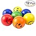Produktbild TOYMYTOY Squeeze Bälle Hand Kissen Spielzeug Weiche Smiley Ball 2,5 Zoll Set von 12