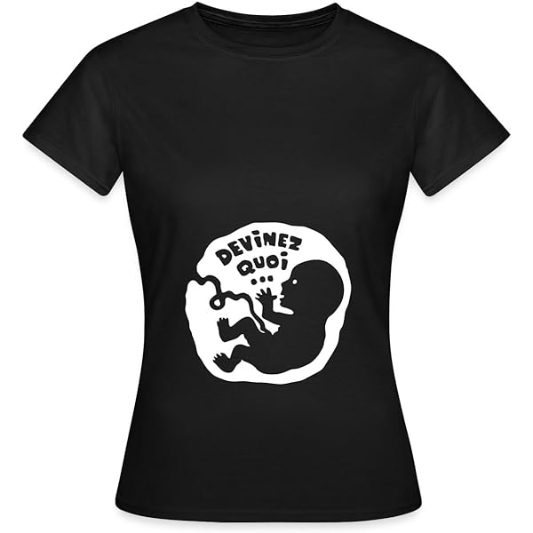 Tee Shirt Original Grossesse T-shirt Annonce Grossesse Drôle - T-shirt Col V