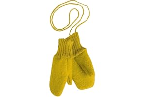 Disana WALK-HANDSCHUHE, 100% Bio-Merinowolle GOTS, IVN Best | mit Strickkordel verbunden | Baby Kleinkind Kind Unisex | Made in Germany