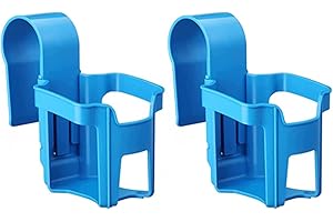 komsoup Portavasos para Piscina 2 Piezas Accesorios Piscina Portavasos Colgante, Portavasos Plastico, Portavasos Silla Playa, Playa Jardín Piscina Soporte Latas Bebidas - 14x9x7cm