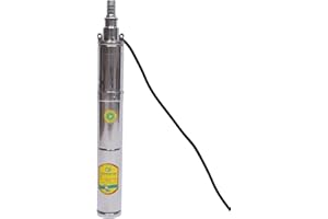 OUKANING 370W 24V 1.8M³ / H Bomba sumergible solar Bomba de agua Bomba de pozo Bomba de jardín Hasta altura de entrega 65M