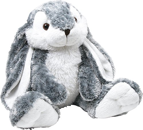 Preisvergleich Produktbild Plüsch Hase - Plüschtier - Stofftier - Kuscheltier - Ostern - Kuschelweich ist dieser süße Hase - Ein süßer und absolut schmuseweicher Kuschelfreund ist dieses Langohr in Weiß und Blaugrau! Einmal in den Arm genommen, mag man ihn gar nicht loslassen. - ideal als Geschenk