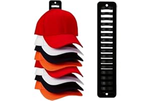 GXGM 1 PCS Appendi Cappelli da Parete,Porta Cappelli,Porta Cappellini con Visiera,per Cappelli da Baseball,Espositore, Porta,Armadio,può Appendere più Cappelli Contemporaneamente