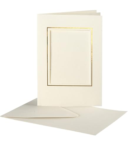 Biglietti Con Finestra Ovale Creativ Company - 10 Pezzi 10x15 Cm Con Bordo Dorato - Foto 4
