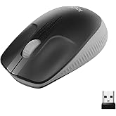 Logitech M190 kablosuz fare, iki elle kullanım i&ccedil;in kavisli tasarım, 18 ay pil &ouml;mr&uuml; artı g&uuml;&ccedil; tasarrufu modu, USB alıcısı, gen
