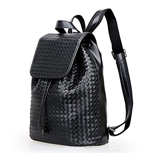 Preisvergleich Produktbild MYIYI Herrenrucksack handgewebte Schultern Studentenrucksack, Geldbörse