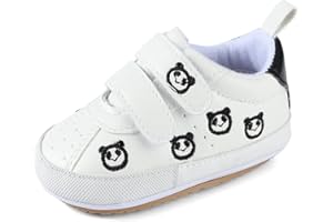 MK MATT KEELY Chaussures Premiers Pas Bébé Fille Garçon Baskets Bebe Cuir Souple avec Semelle Antidérapante 0-18 Mois