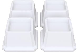 Lutown-Teen Bed Risers 2 inch Heavy Duty Furniture Risers for Sofas, Chair Risers Sofa Risers Table Risers Set of 4 Pack, White