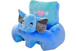 Zinsale Bambini Poltrona peluche Bambino Seduta di supporto divano Animale di peluche Bambini Divano da lettura Cuscino del sedile Giocattoli di peluche Poltrone per camerette (Elephant)