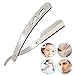 Edge Straight Shave Steel Blade Folding Shaving Razor Cut Throat Barber