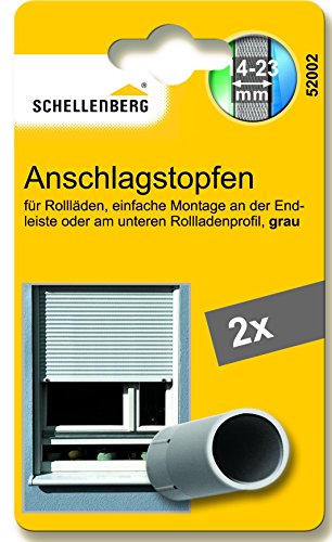 Schellenberg 52002 Anschlagstopfen für Rollladen, grau