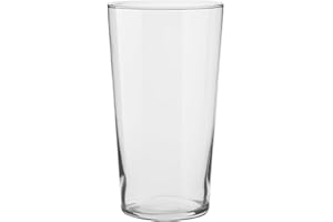 TREND FOR HOME Vaso Alto da Interno A: 25 cm Conico Vaso Fiori Vaso Vetro Trasparente Centrotavola Fiori Vaso Decorativo da Interno Grande Vaso Vetro Conico Vaso per Fiori | Ø 14 cm | Alyssa