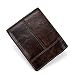 Produktbild Asdflina Mens Slim Front Pocket Wallet ID Window Kartenetui Retro Geldbörse aus echtem Leder Geldscheinklammern für Geschenk Geeignet für den täglichen Gebrauch