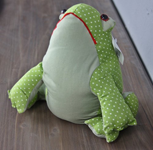 Türstopper Frosch Punkte grün Kissen Doorstop + Füllung Deko Sand NEU Türstopp - 2