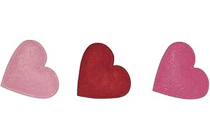 Rayher - Cœurs en feutre de 3 cm - Lot de 24 pièces de 4 tons rouges/roses mélangés
